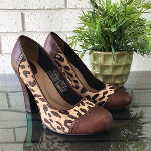 Fossil Sahara Calf Hair Leopard Classic Pumps